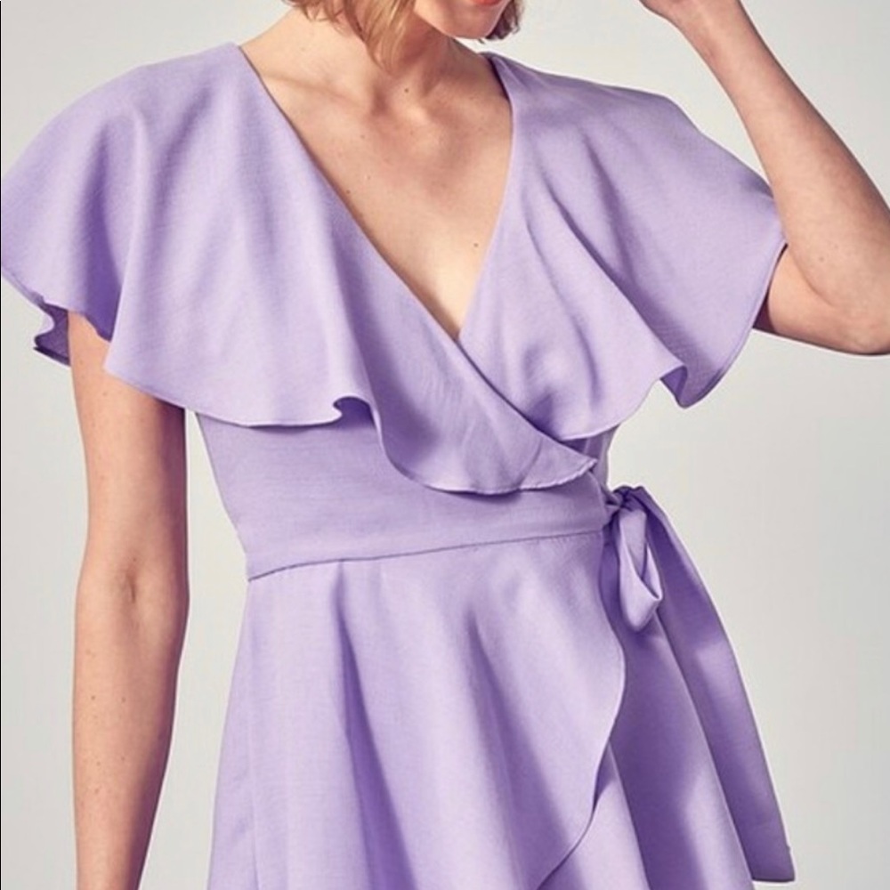 Hot Pink Ruffle Romper - Picture 4 of 4
